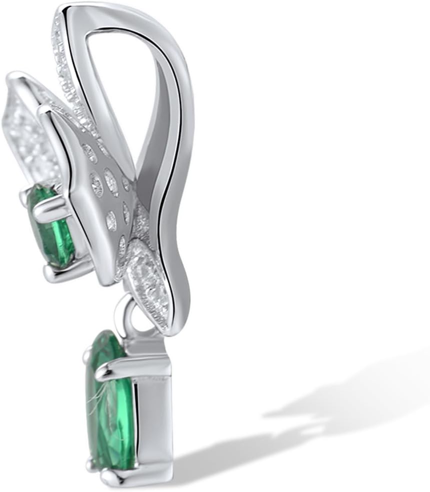 Santuzza Sterling Silver Gemstone Flower Pendant for Women