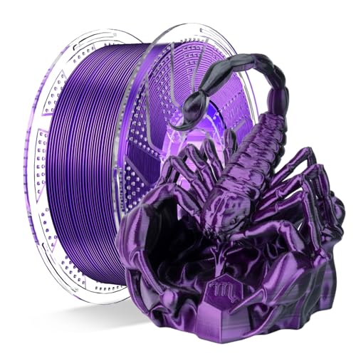 Image of Chitu Systems Conjure Silk Dual Color PLA 3D Printer Filament, Christmas Black Purple PLA, Reusable Spool Compatible with Bambu Lab Refill Filament,1.75mm Filament, 1KG /2.2lb