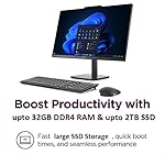 Lenovo All-in-One Desktop with Intel 4-Core Processor| 24 inch Full HD Display| 16GB DDR4 RAM, 256GB PCIe SSD| WiFi 6| Bluetooth| HDMI, USB, Ethernet Ports| Windows 11 Pro| For Business & Personal Use - Image 5