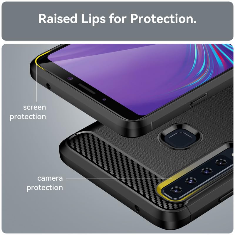Image of Basic Case for Samsung Galaxy A9 2018 (Carbon Fibre Black)