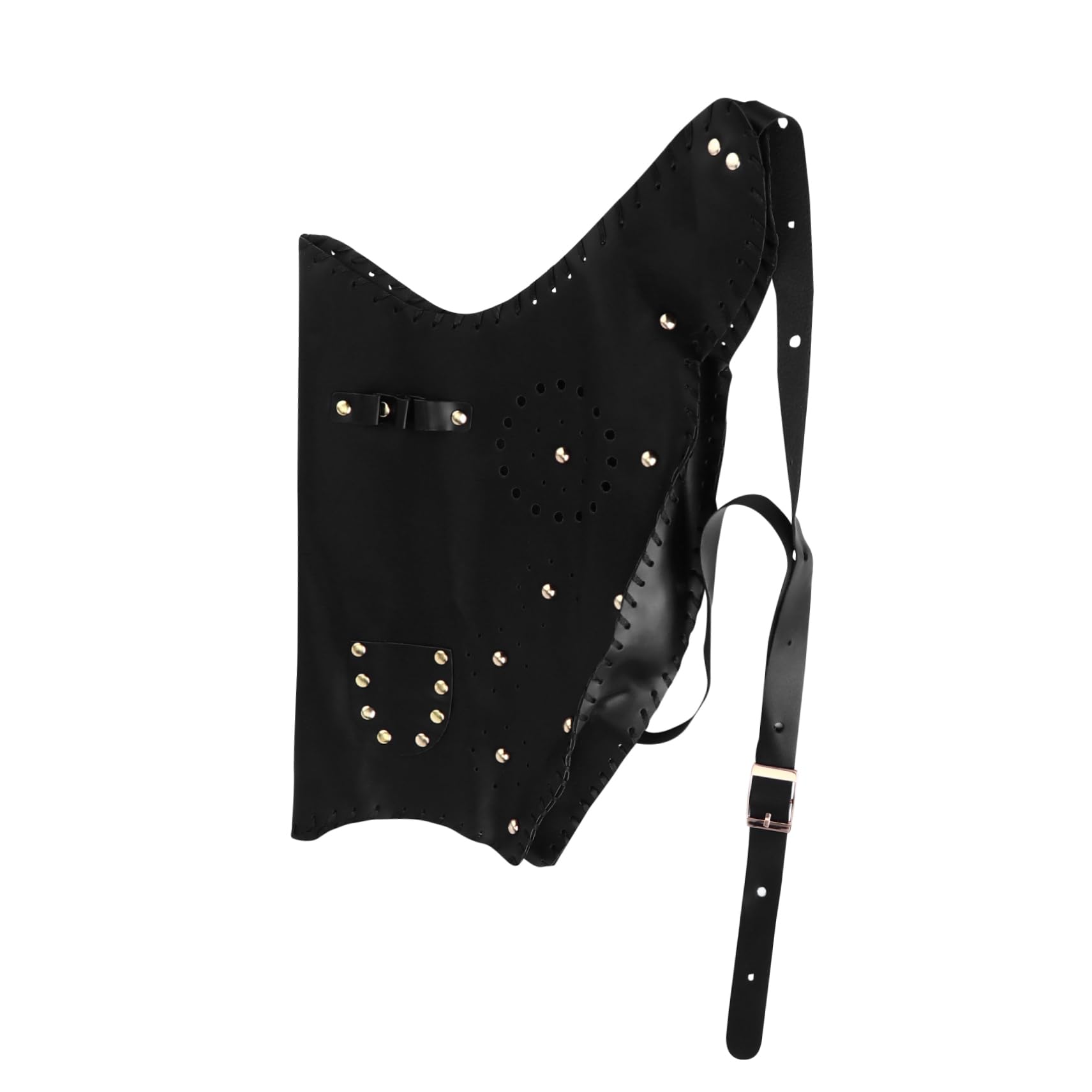 VANZACK 1pc Traditional Bag Leather Pouch for Archery Training Durable Leather Design with Snap Button Holds Arrows for Hunting Practice