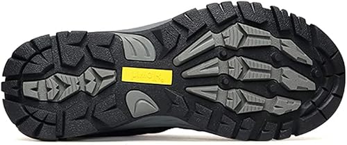 Miniatura 4 de HIWALK Zapatos de senderismo impermeables confort mediados tobillo montañismo zapatos transpirable ligero escalada camping trekking al aire libre