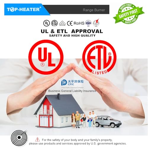 TOP-HEATER Electric Range Surface Burner-8 Inch 316442301 2600W Upgraded 232186 Stove Burner Replacement For Frigidaire Ken-more Whirlpool MP26YA AP4356467, 79090313014, etc,2Pack by TOP-HEATER - Image 3