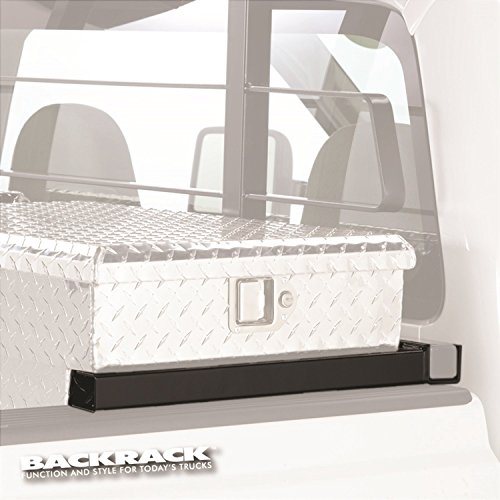 RealTruck BACKRACK Hardware Kit for use w/ 21" Toolbox, Black, No Drill | 30167TB | Fits 2019-2025 RAM 1500 5.5' Bed w/o RAMbox Cargo MGMT