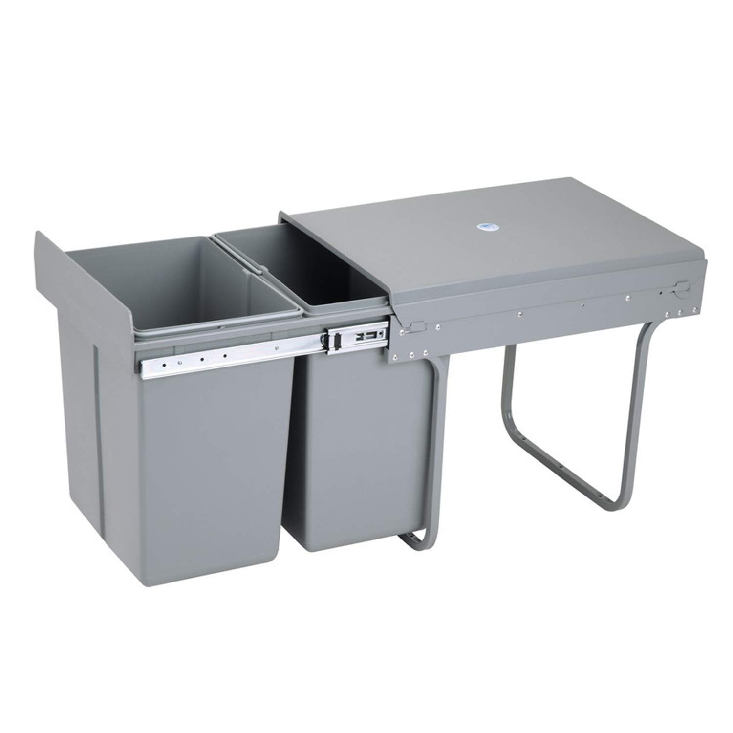 Buy lehom Sliding Pull Out Under Counter Recycling T Can with Lid