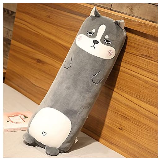 70/85/100 cm söt dinosaurie plysch leksak husky docka flicka håller sovkudde sida sovande lång kudde för att skicka flicka 1 meter husky