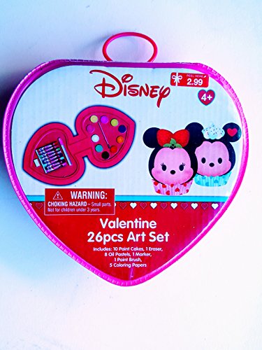 Art Set Disney Tsum Tsum de 26 pièces mallette coeur pour dessin