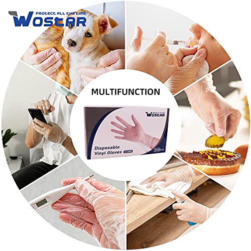 Nitrile Disposable Gloves 3 Mil Latex Free Safety Working Gloves For Food Handle Or Industrial Use (Transparent, 200 Count (Pack Of 1), Small) #TOP6