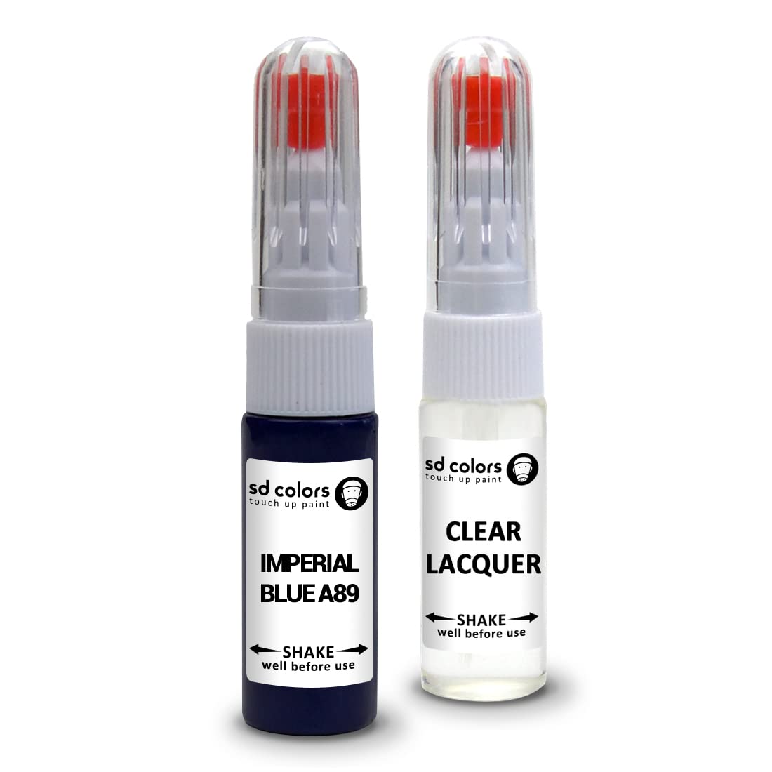 SD COLORS IMPERIAL BLUE A89 compatible with BMW New Touch Up Paint Pen REPAIR KIT 20 ML SCRATCH CHIP BRUSH COLOR CODE A89 IMPERIAL BLUE (PAINT+LACQUER)