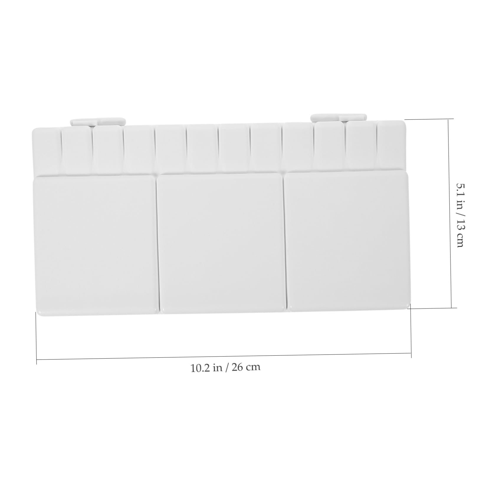 KALLORY Plastic Watercolor Palette Paint Tray with Compartments for Painters Students Art Durable Material Convenient for Mixing Colors Travel Friendly