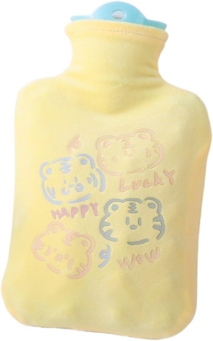 Hot Water Bag Hot Water Bottle Warm Water Bag, PVC Water Filled Hot Water Bag, Detachable and Washable Cloth Cover, Girl Warm Hand Hot Water Bag for Winter Rubber Hot Water Bottle (Color : 3-1000ml)