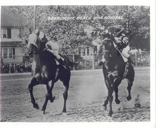 Sports Legends Horse Racing Seabiscuit Defeats War Admiral 8x10 Photo