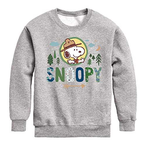 HYBRID APPAREL - Peanuts - Ranger Snoopy - Toddler And Youth Crewneck Fleece Sweatshirt