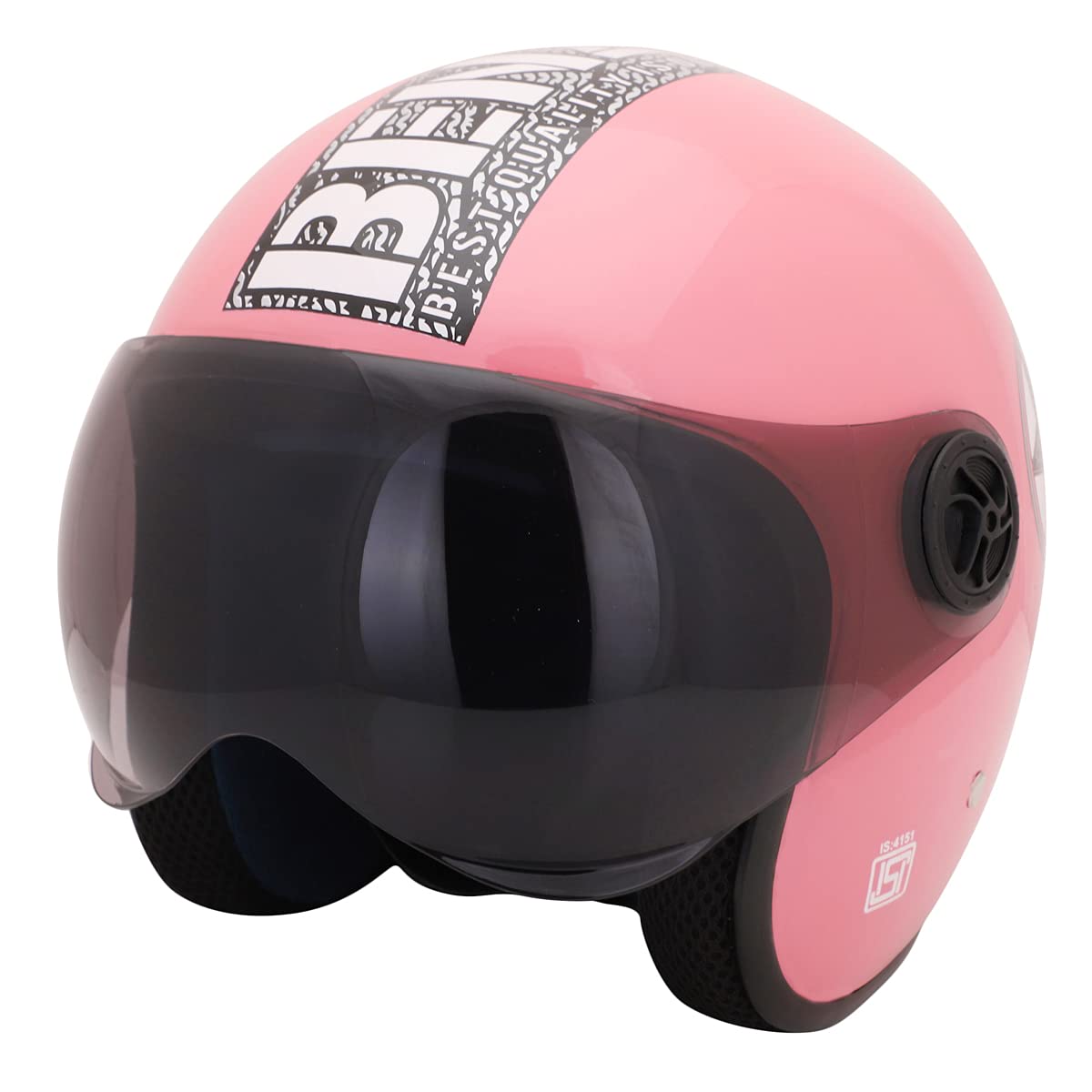 ISI Certified Guardian Cruiser Open face Helmet for Cruiser Bike Royal Enfield and Others (Extra Large, Pink Glossy)-image-28