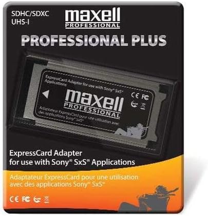 Maxell Professional Plus Express Card SDHC/SDXC Adapter for use with Sony SxS Cards