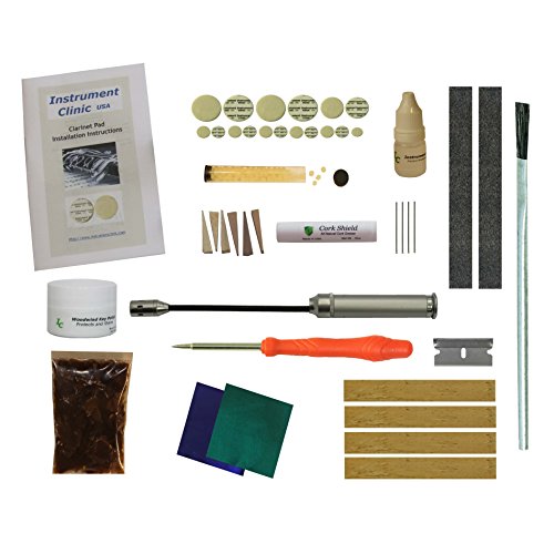 Instrument Clinic Clarinet Pad / Tenon Cork Kit, Universal Set