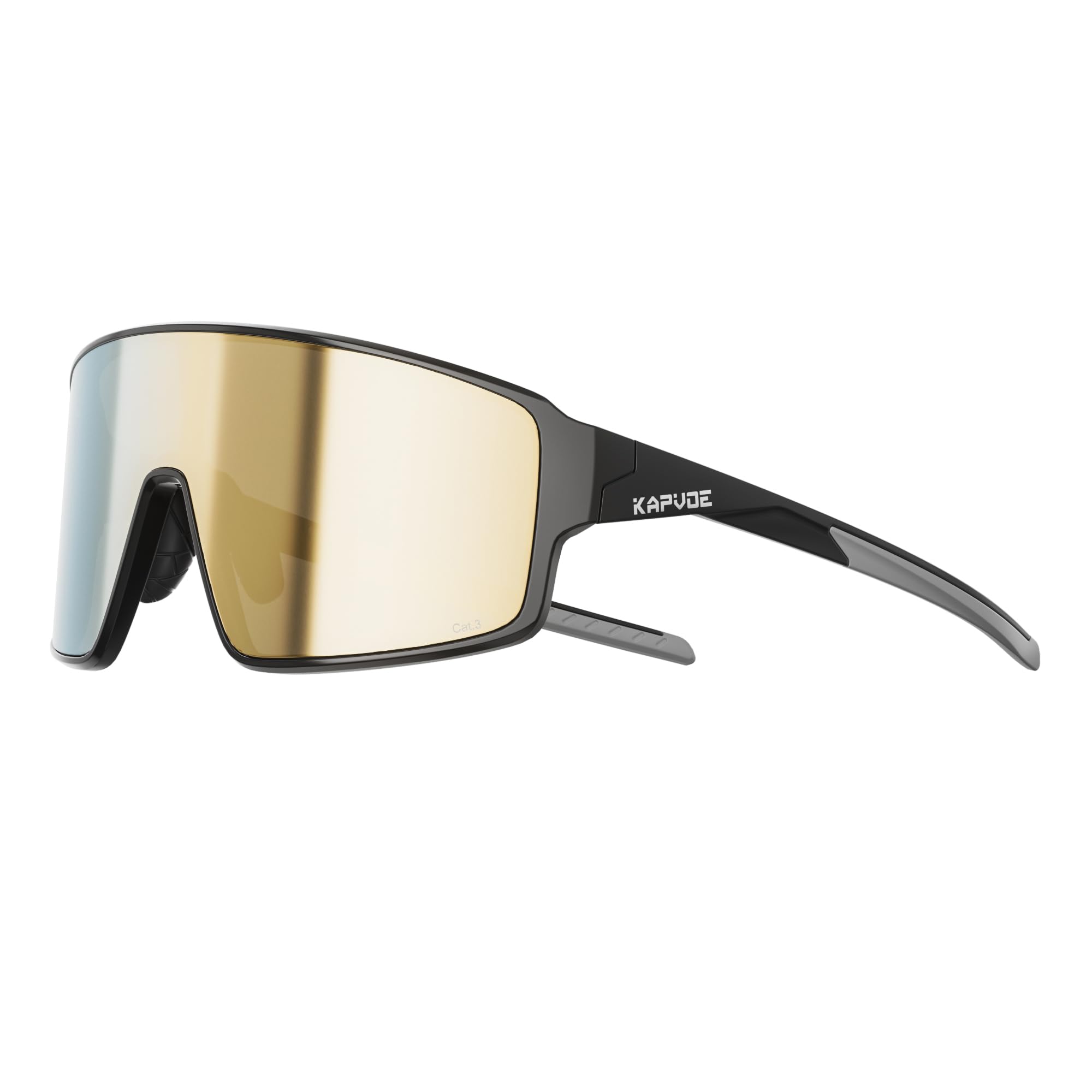 KAPVOE K473 Selbsttönende & Schillernde Fahrradbrillen für Damen und Herren, UV400-Sportsonnenbrillen Mountainbike Baseball Pickleball