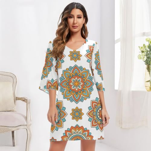 Robe trapèze mousseline légère pour silhouette sublimée sans complexe - 6