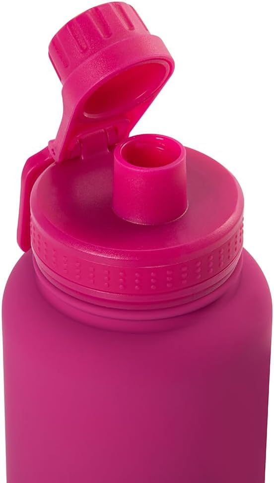 TERMOPRO Squeeze Térmico Mayall 1L Rosa Dupla camada Aço Inox com Alça e Tampa Antivazamento Bebidas Quentes e Frias TERMOPRO Squeeze Térmico Mayall 1L Rosa Dupla camada Aço Inox com Alça e Tampa Antivazamento Bebidas Quentes e Frias
