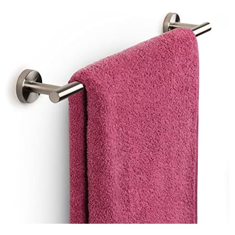 Marmolux Acc - 11 Inch Hand Towel Holder Brushed Steel - Bathroom Hardware Towel Bar - Towel Rack - Towel Hanger - Stainless Steel Wall Mount Bathroom Accessories Cover