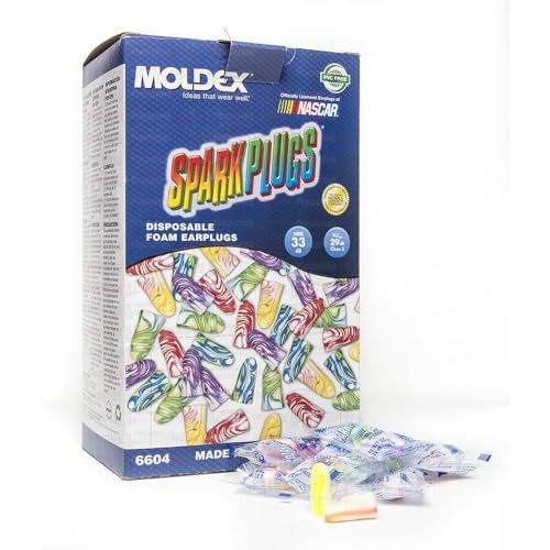 Moldex 6604 Sparkplugs Earplugs Uncorded, Box 200...