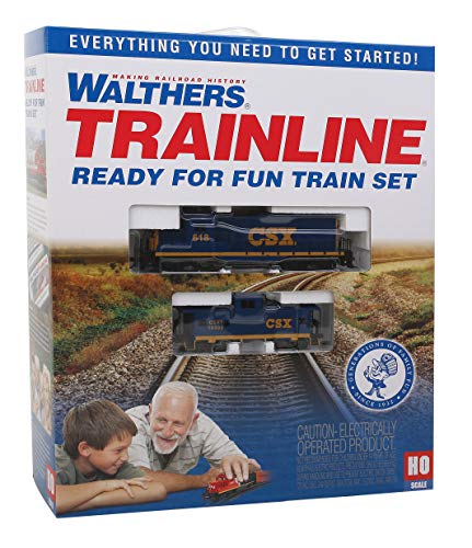 Walthers Trainline HO Scale Model HO Scale Ready-for-Fun Train Set - CSX