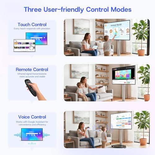Image of JAV 49 inch Smart Board, EDLA Certified, 2K QLED Display, AI Voice Remote