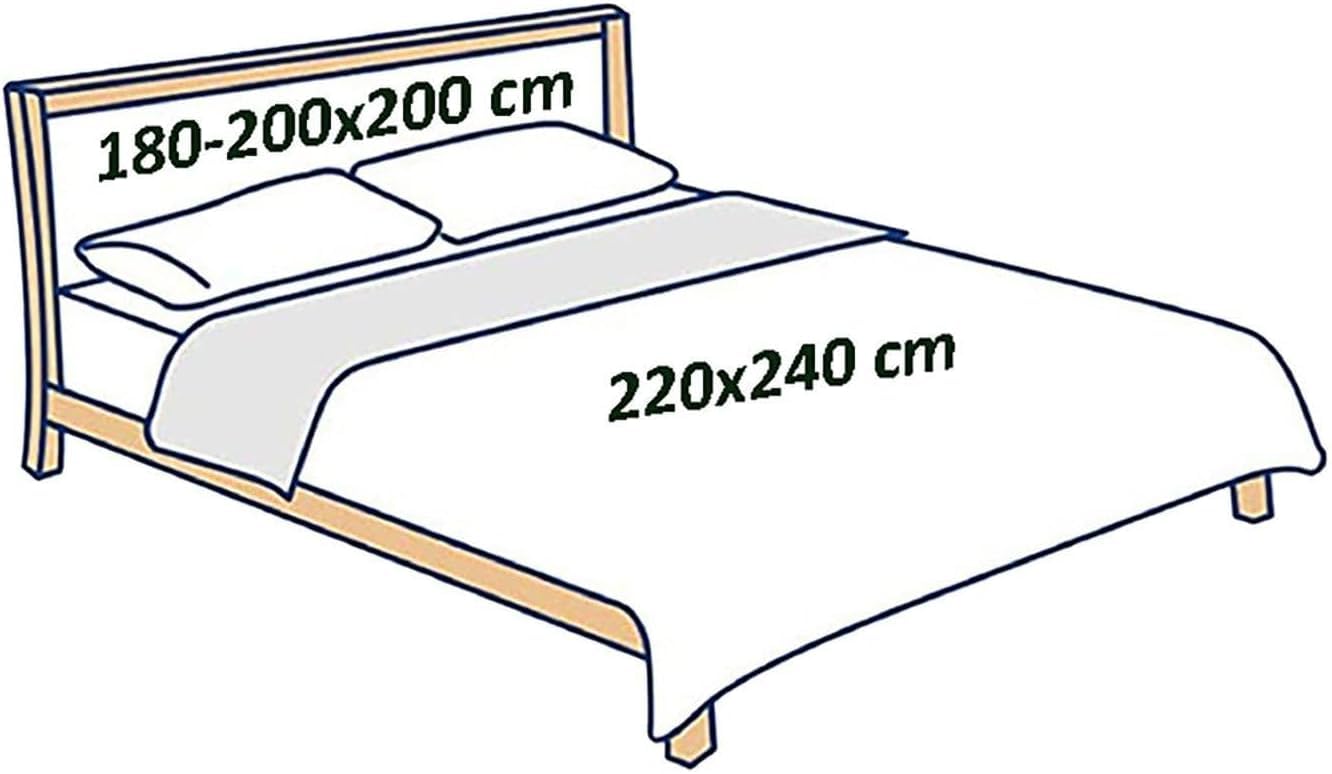 Delindo Lifestyle Couvre-lit Rocco - Couvre-lit pour lit double - Uni - Matelassé - Vert menthe - 220 x 240 cm