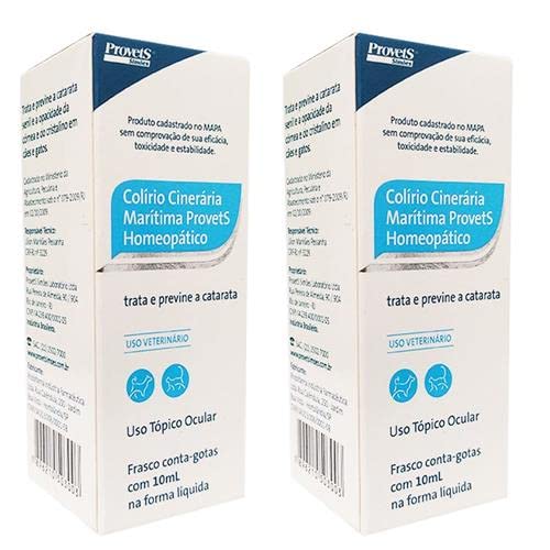 Colírio Provets Cinerária Marítima - 10 mL kit C/2 unidades