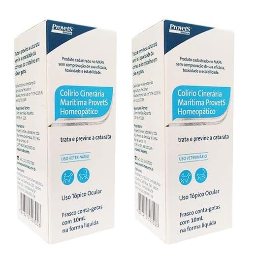 Colírio Provets Cinerária Marítima - 10 mL kit C/2 unidades
