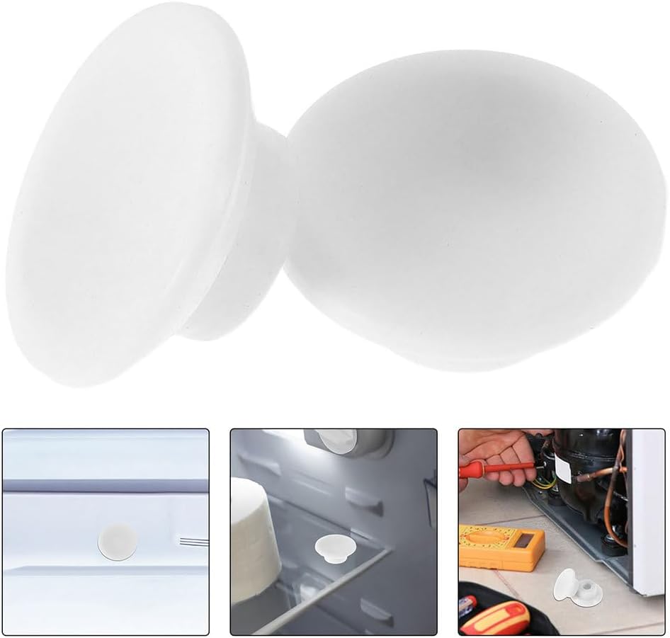 Zerodeko 6-Pack Freezer Drain Hole Plugs Chest Freezer Drain Plug Replacement Rubber Hole Stoppers for Refrigerator Accessories Leak Prevention Easy Install and Removal