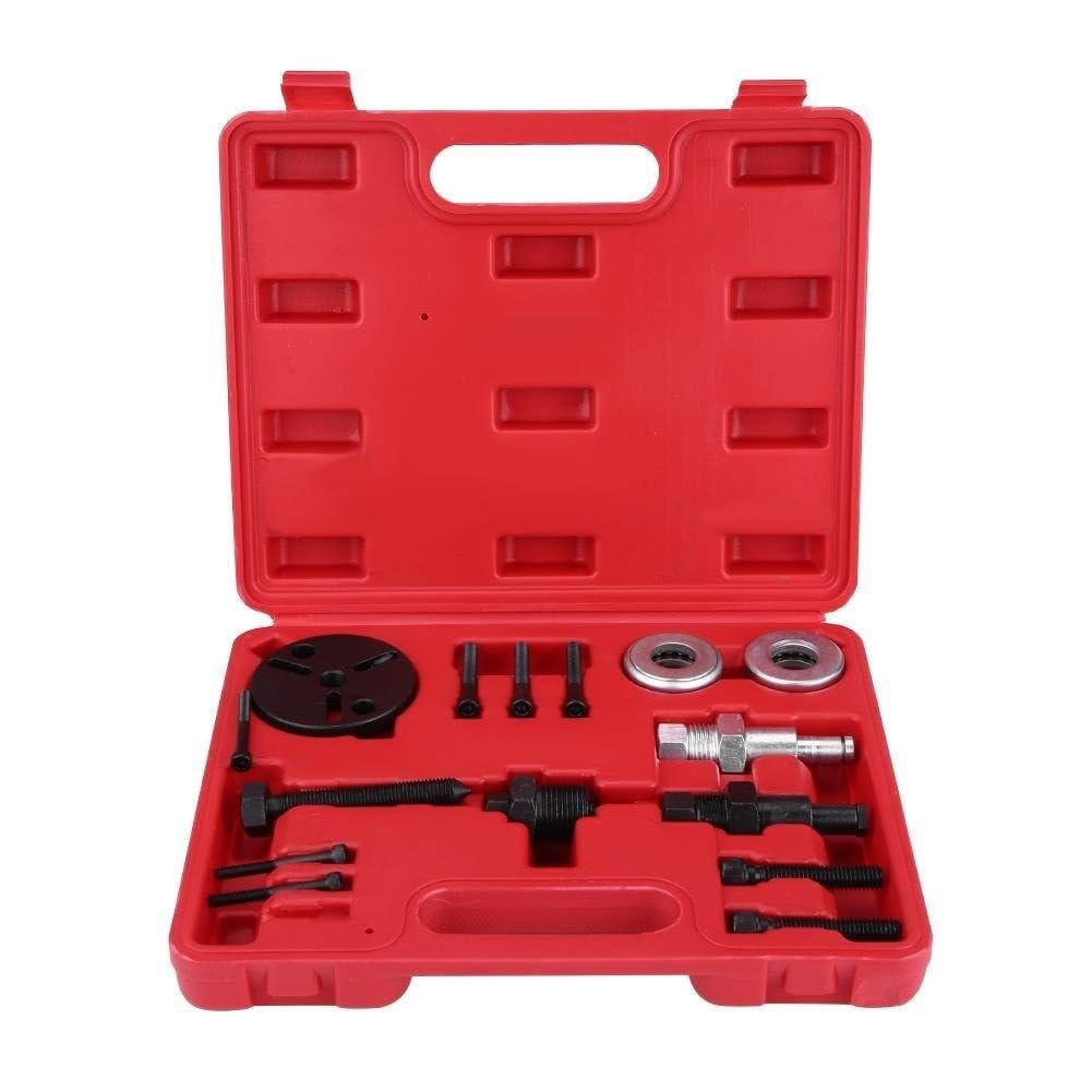 Frizione Kit di rimozione della frizione del compressore A/C per auto, estrattore e installatore, strumento per aria condizionata Molla Frizione