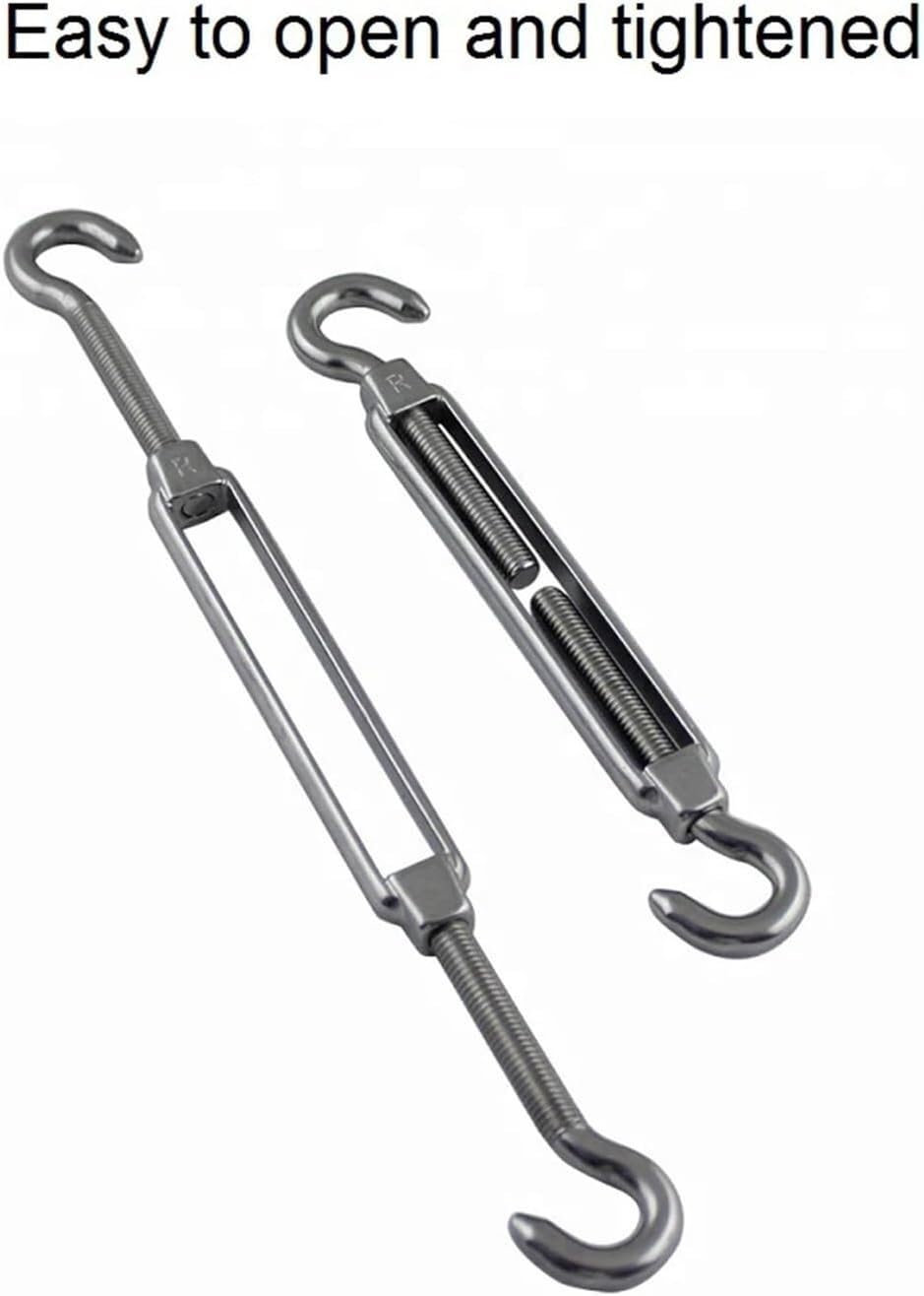 Tenditore per funi metalliche, Tenditore a vite in acciaio inossidabile 304 M4-M12(M8)