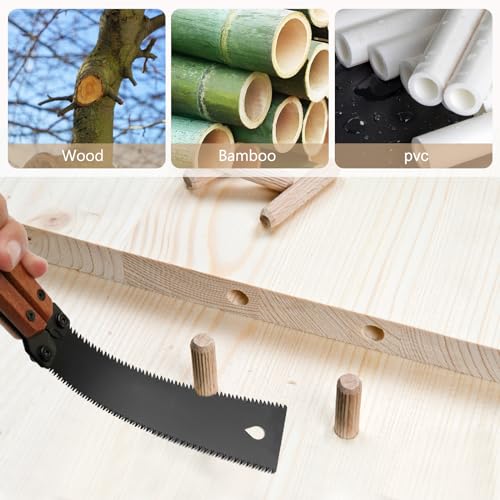 Serrucho plegable de mano 5.5 pulg para jardín miniatura 6