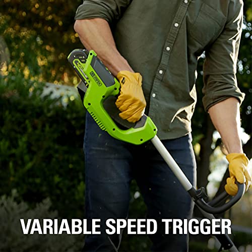 Image of Greenworks 40V 12-Inch Cordless String Trimmer, Battery and Charger Not Included, BST4000