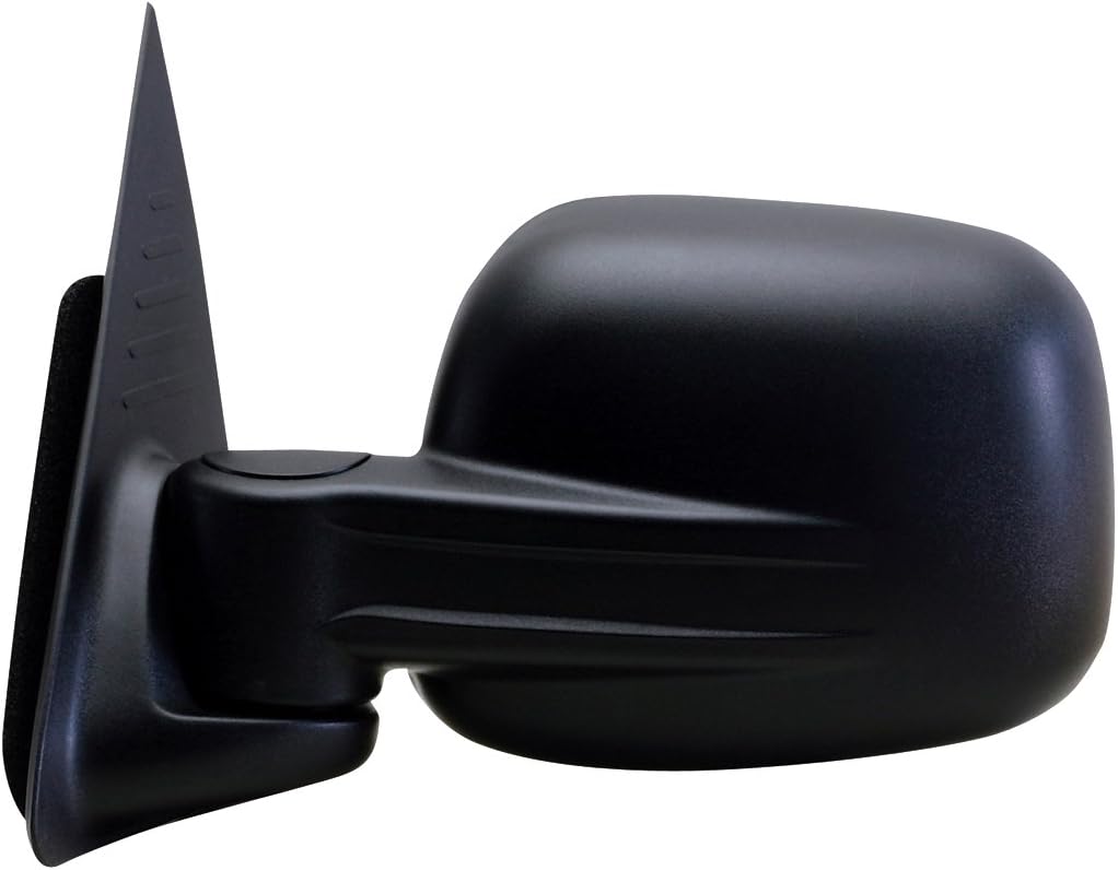 Fit System Driver Side Mirror for Jeep Liberty, Black, Foldaway, Manual