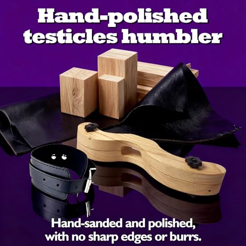 Image of Adjustable CBT Testicle Crusher Bondage Gear with Adjustable Ankle Cuffs | Stretcher & Compressor Combo - Dual-function tool for complete male play.