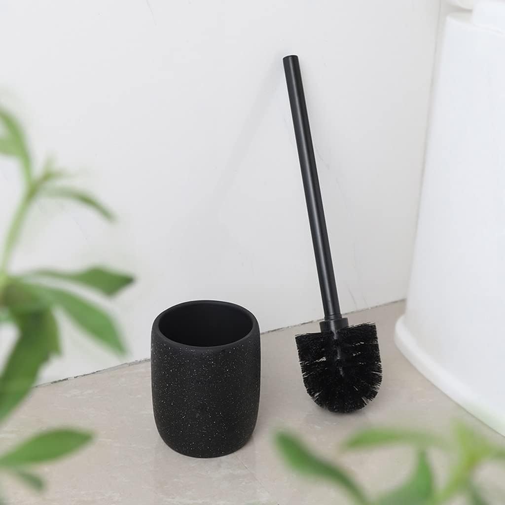 Toilet Brush Toilet Brush Holder Household Resin Toilet Bowl Brush Bathroom Long Handle Cleaning Brush 360° No Dead end Toilet Brushs with Base Cleaning Brush