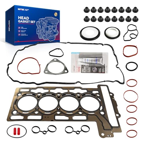 Image of KAX Engine Cylinder Head Gasket Set Compatible with Mini Cooper 2007 2008 2009 2010 2011 2012, Head Gasket Kit, OE# 9815416 IM