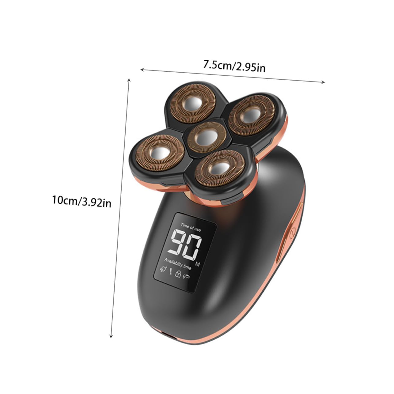 Ipetboom Afeitadora Cabeza Hombre Maquinilla De Afeitar Hombre Carga Cortadora Eléctrica Herramientas Recorte Diseño Innovador Material Duradero Diario