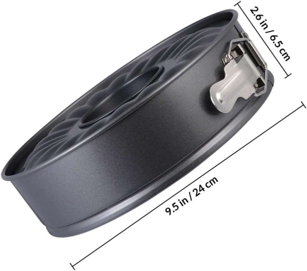 Non-stick High Carbon Steel round Cake Pan 24cm Chimney Cake Mold Baking Tin for Home Kitchen Baking