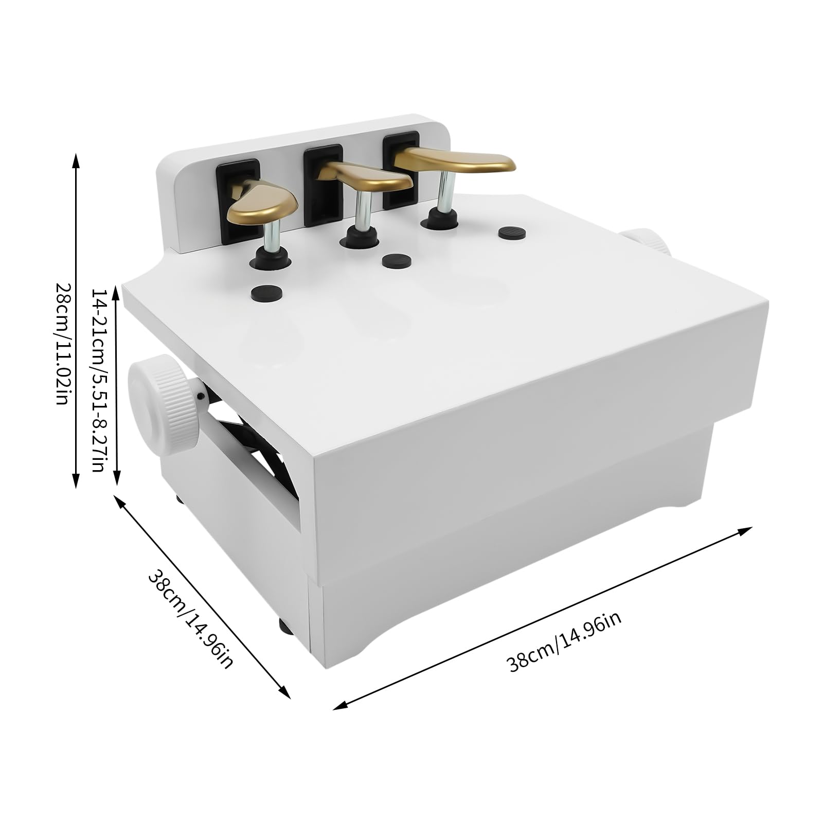 Pedale universale di sostegno, panca di prolunga a pedale per pianoforte, estensione del pedale del pianoforte, pedale per pianoforte e tastiera per pianoforti MIDI, digitali, tastiere elettroniche e