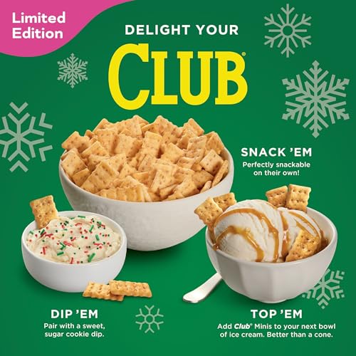 Club Minis Crackers, Spring Snacks, Snack Crackers, Limited Edition, Cinnamon Sugar, 11oz Box (1 Box) (Pack of 2) - image 4