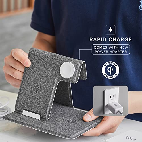 FUEL Foldable 3 in 1 Fast Wireless Charging Station for Multiple Devices - Portable iPhone - image 3