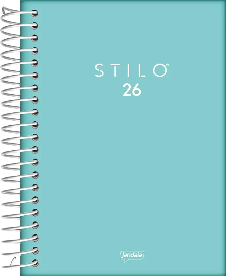 Jandaia - Agenda Espiral Diária 133X178mm 352Pgs Stilo Verde 2026