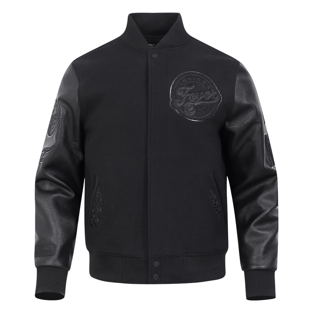 Pro Standard Mens WNBA Classic Triple Black Varsity Jacket