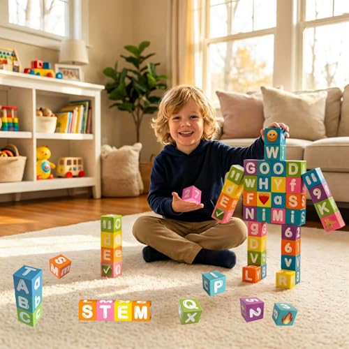 amdohai Magnetic Letter & Number Blocks ABC Toys Alphablocks Build Any Word by amdohai - Used condition - Image 4