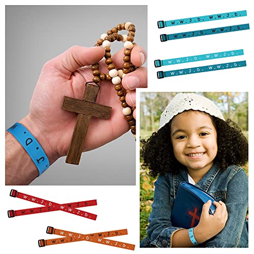 Funrun Jewelry 30Pcs Wwjd Hwlf Bracelets What Would Jesus Do Woven Wristbands For Men Women Religious Christian W.w.j.d Bracelet For Fundraisers #TOP3