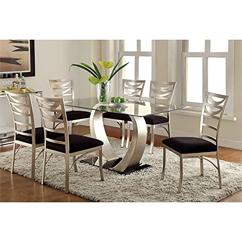 Furniture Of America Catarina Metal Ladder-Back Dining Chair, Set Of 2 #TOP4