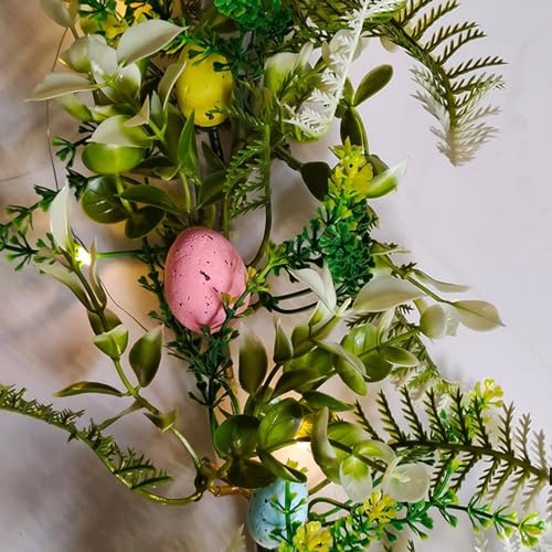 Couronne de Pâques et feuillage entrelacé pour une table de fête chaleureuse - 3